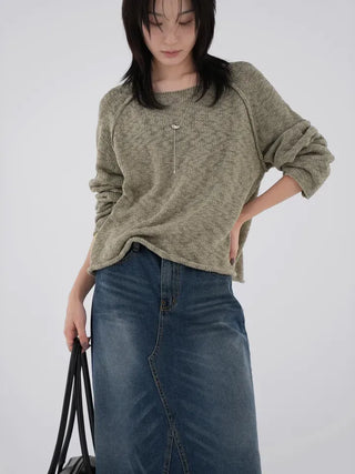 Tiver boatneck knit t-shirt
