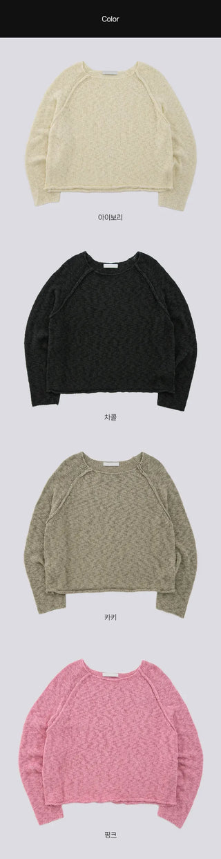 Tiver boatneck knit t-shirt