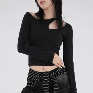 Bucky Slit Crop T-shirt
