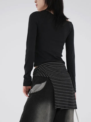Bucky Slit Crop T-shirt