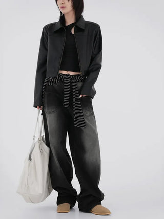 Bucky Slit Crop T-shirt