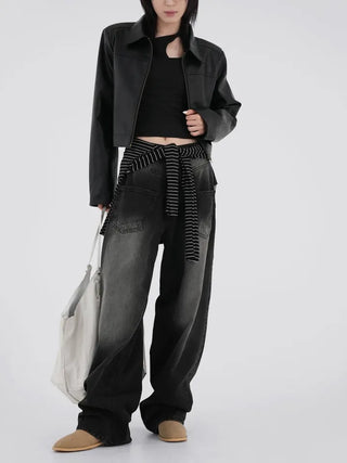 Bucky Slit Crop T-shirt