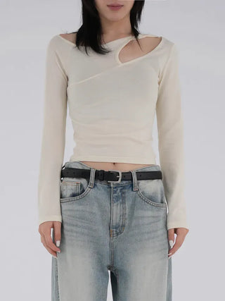 Bucky Slit Crop T-shirt
