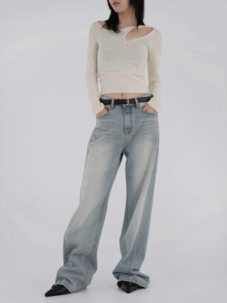 Bucky Slit Crop T-shirt