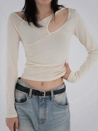 Bucky Slit Crop T-shirt