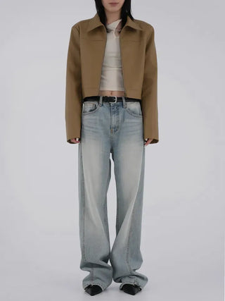 Bucky Slit Crop T-shirt