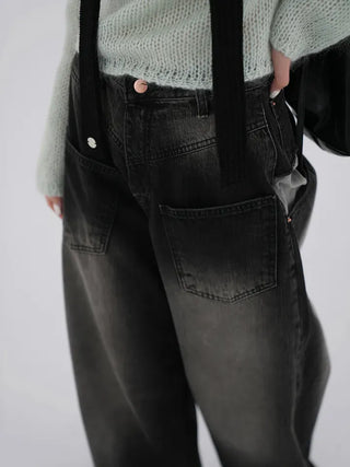 Evan Diagonal Front Pocket Washed Pants