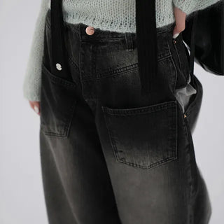 Evan Diagonal Front Pocket Washed Pants