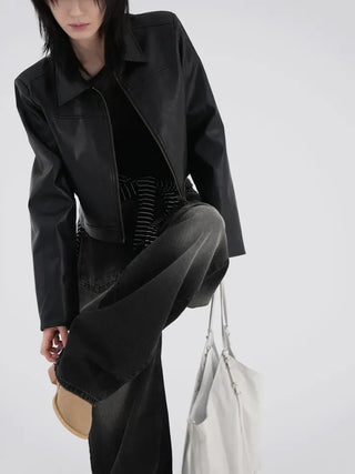 Evan Diagonal Front Pocket Washed Pants
