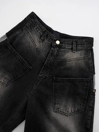 Evan Diagonal Front Pocket Washed Pants
