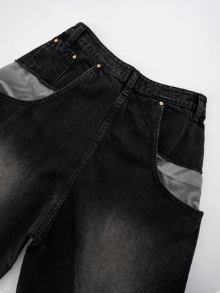 Evan Diagonal Front Pocket Washed Pants