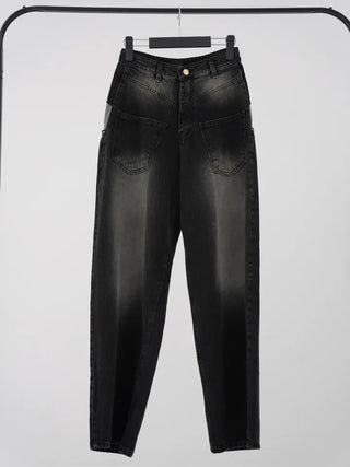 Evan Diagonal Front Pocket Washed Pants