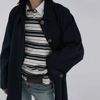 Hako trench half coat