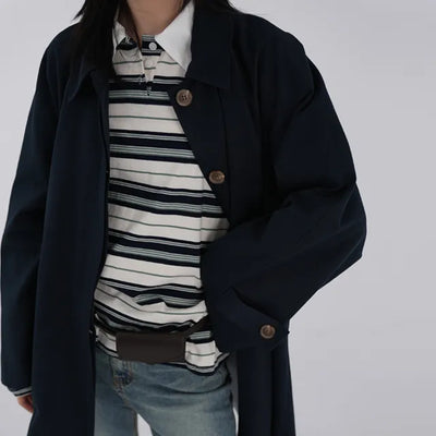 Hako trench half coat
