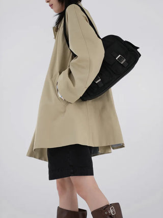 Hako trench half coat