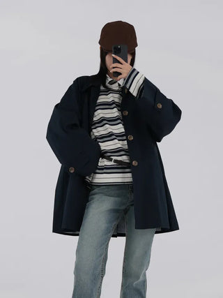 Hako trench half coat
