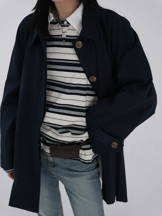 Hako trench half coat