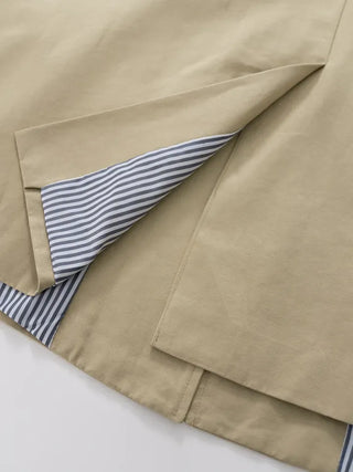Hako trench half coat