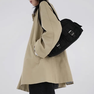 Hako trench half coat