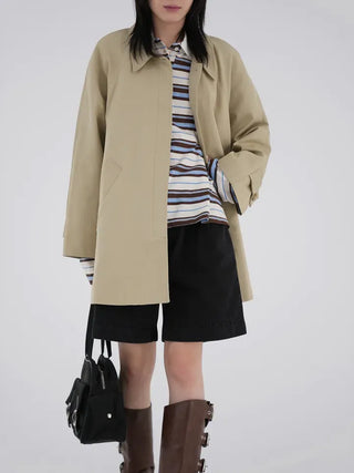 Hako trench half coat