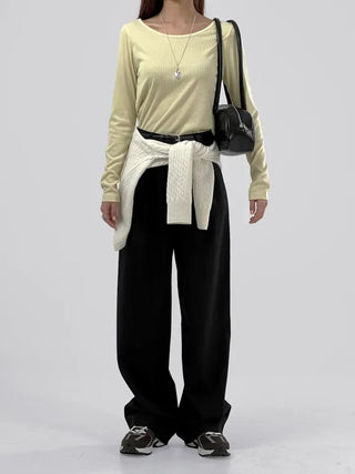 Momento Two-Pin Tuck Slacks
