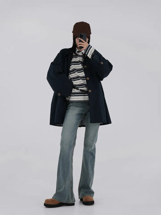 Dini Striped Collar T-shirt