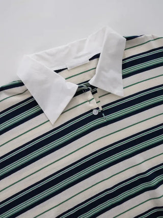 Dini Striped Collar T-shirt