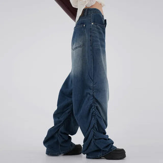 Goen Shirred Wide Denim
