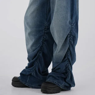 Goen Shirred Wide Denim