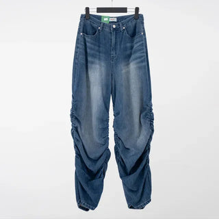 Goen Shirred Wide Denim