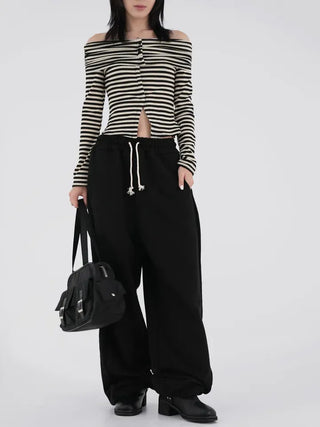 Ari Cotton Cut-out Jogger Pants