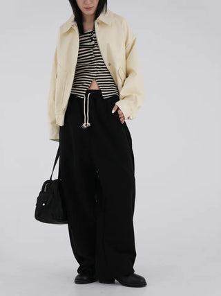 SQU Simple Leather Jacket