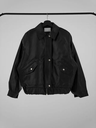 SQU Simple Leather Jacket