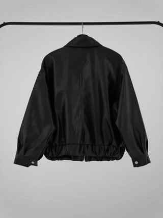 SQU Simple Leather Jacket