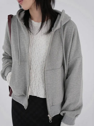 Zella Two-Way Cotton Zip-Up Hoodie