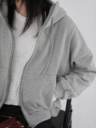 Zella Two-Way Cotton Zip-Up Hoodie