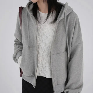 Zella Two-Way Cotton Zip-Up Hoodie