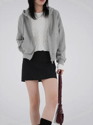 Zella Two-Way Cotton Zip-Up Hoodie