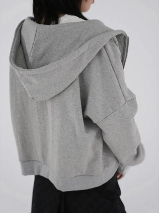 Zella Two-Way Cotton Zip-Up Hoodie