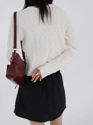 Guy Check Chiffon Skirt