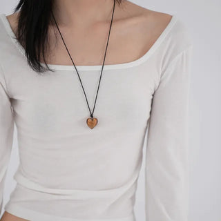Kai boatneck slit T-shirt