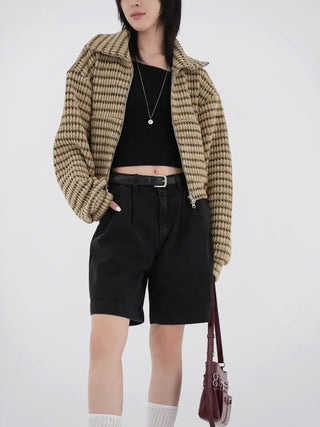 Kai boatneck slit T-shirt