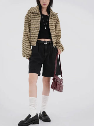 Kai boatneck slit T-shirt