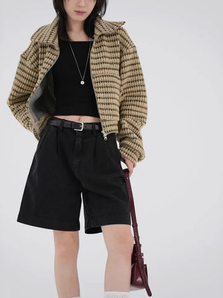 Kai boatneck slit T-shirt