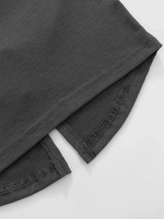 Kai boatneck slit T-shirt