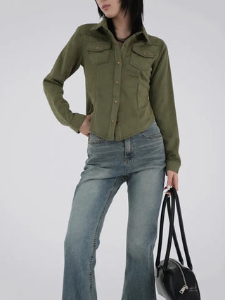 Joy Suede Slim Shirt