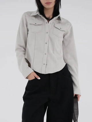 Joy Suede Slim Shirt