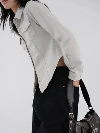 Joy Suede Slim Shirt