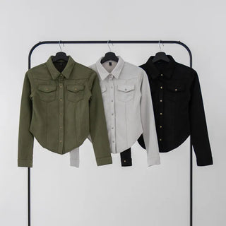 Joy Suede Slim Shirt