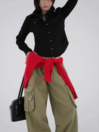 Joy Suede Slim Shirt
